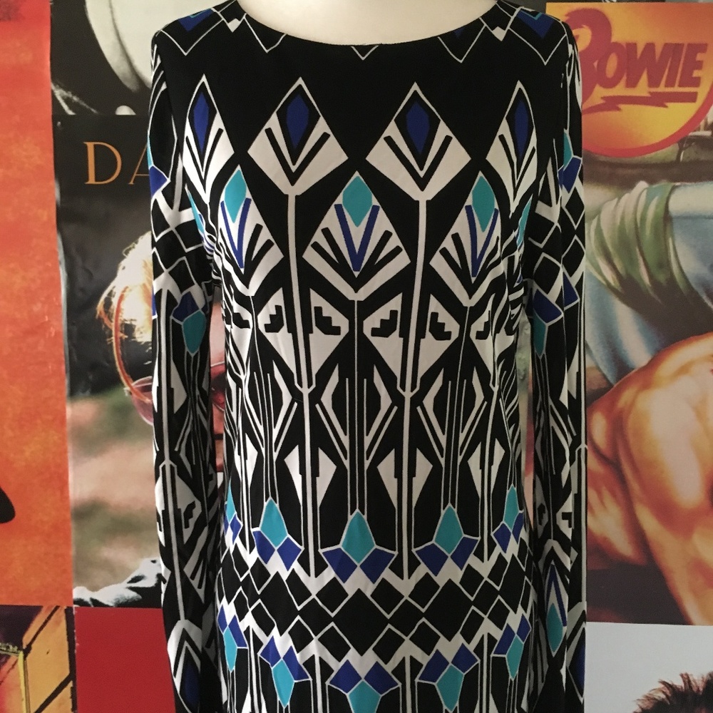 Nicole Miller print maxi dress